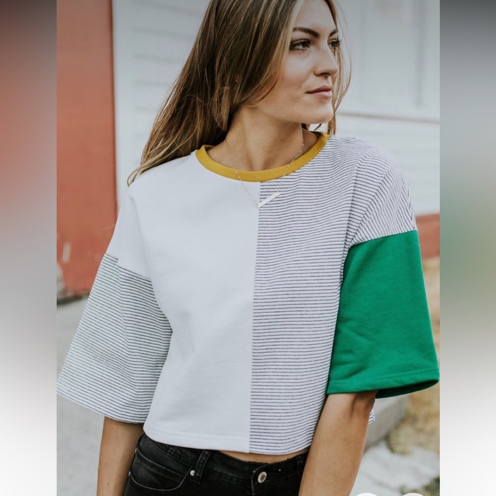 Roolee color block top